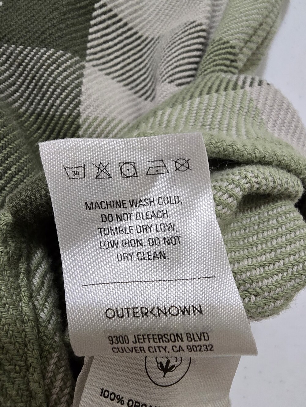 Outerknown Blanket Shirt Fen Sage High Plaid Women's M/L Surfer Beach - Picture 7 of 10